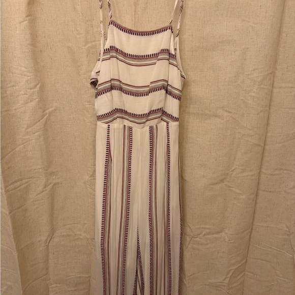 CharmU Pants - Striped Sleeveless Jumpsuit